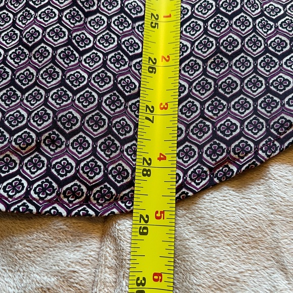 Joie Daryn Print Silk Burgundy Top - Picture 8 of 11